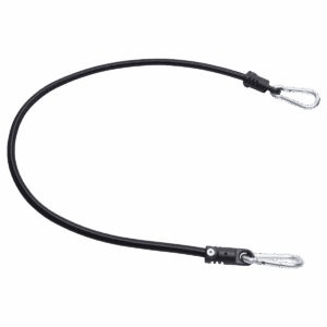 KarabijnFix - Expander mit 2 Karabinerhaken 270cm - Schwarz