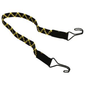 Flachbandgummi 2 Haken 60cm Gelb Schwarz