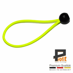 Expanderschlinge mit Kugel 250mm Neongelb | Spannschlaufe mit Kugel | Spanngummi | Expanderschlinge | Profit Rubber Technology