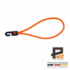 Spannschlaufe mit Haken 250mm | Neon Orange | Expanderschlinge | Expanderschlingen | Profit Rubber Technology