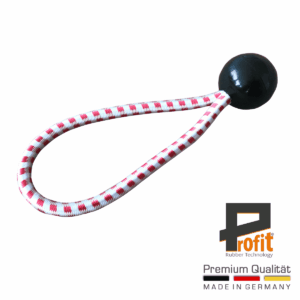 Expandergummi mit Kugel schwarz 180mm | Österreich Edition | Spannschlaufe | Expanderschlinge | Profit Rubber Technology