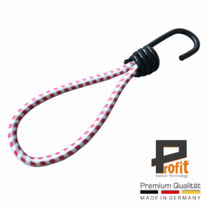 Expanderschlinge mit Spiralhaken 130mm | Österreich Edition | Österreichische Landesfarben | Expandergummi | Profit Rubber Technology